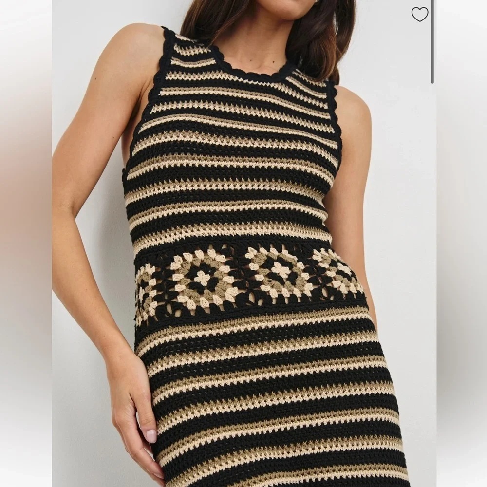 Rails Coco Crochet Midi Dress in Milos Crochet New with Tags!